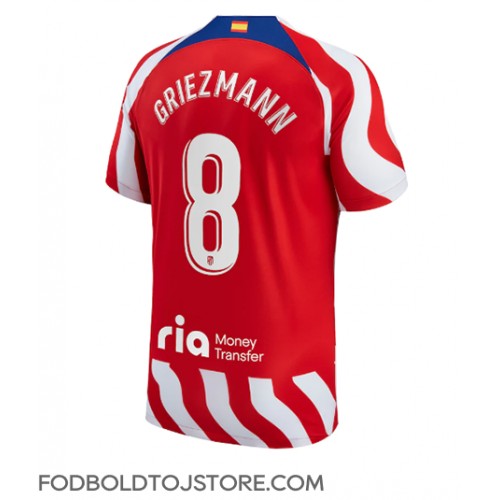 Atletico Madrid Antoine Griezmann #8 Hjemmebanetrøje 2022-23 Kortærmet